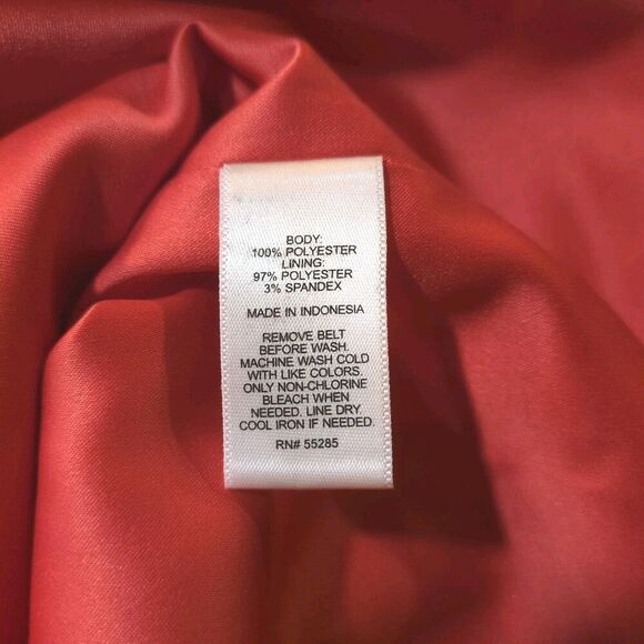 Express Red Mini Dress with belt NWT Size Medium - Picture 7 of 12